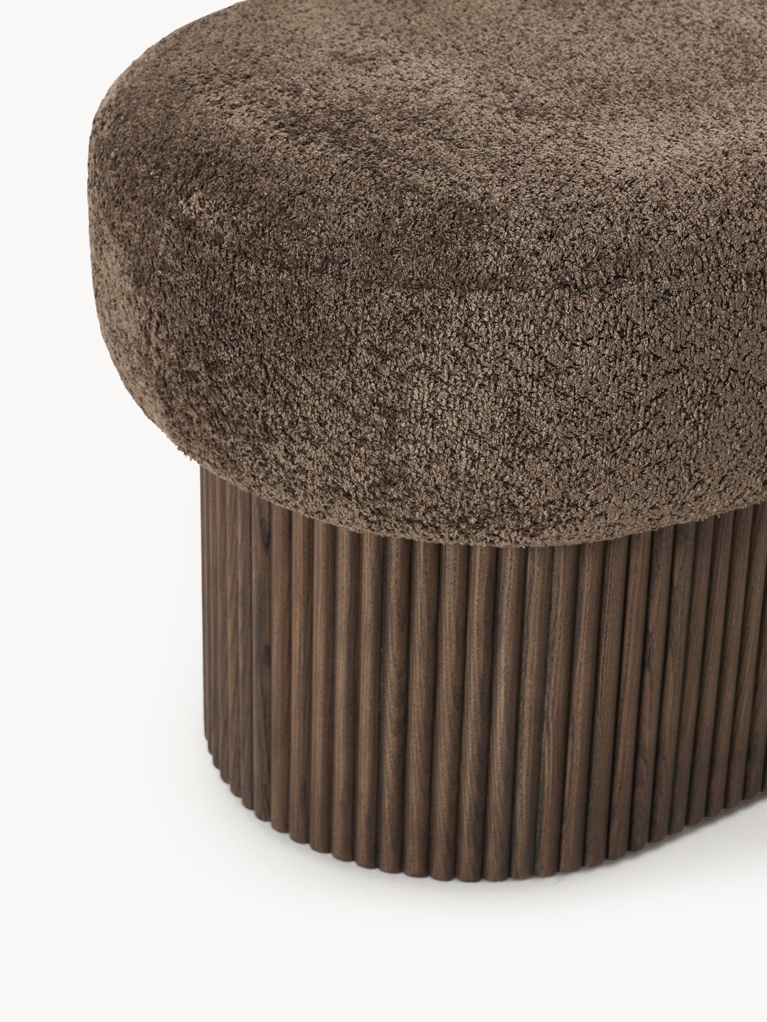 Nala Depolama Alanlı Modern Kumaş Kaplı Bench