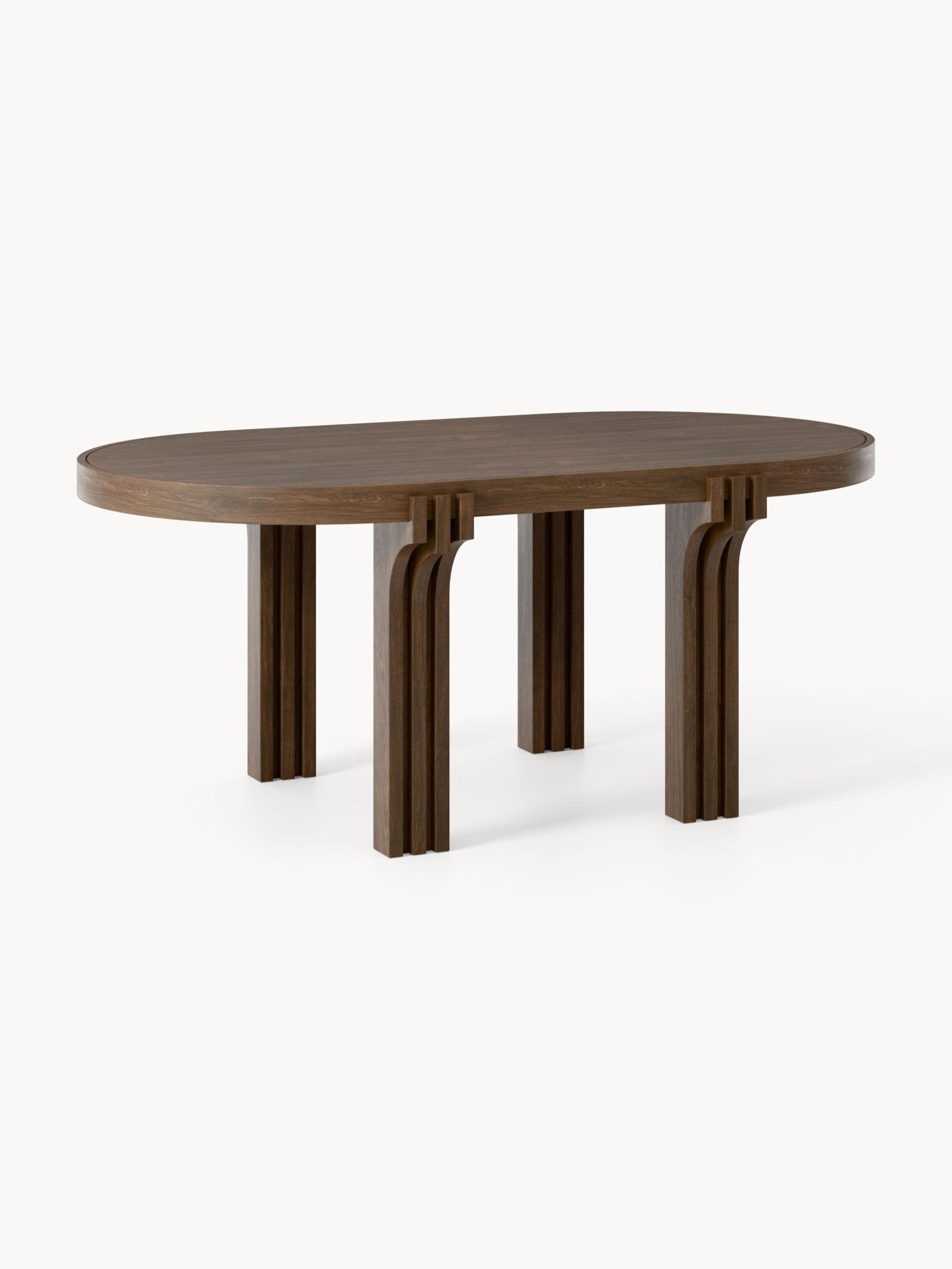 Nolan Oval Meşe Yemek Masası 180 Cm