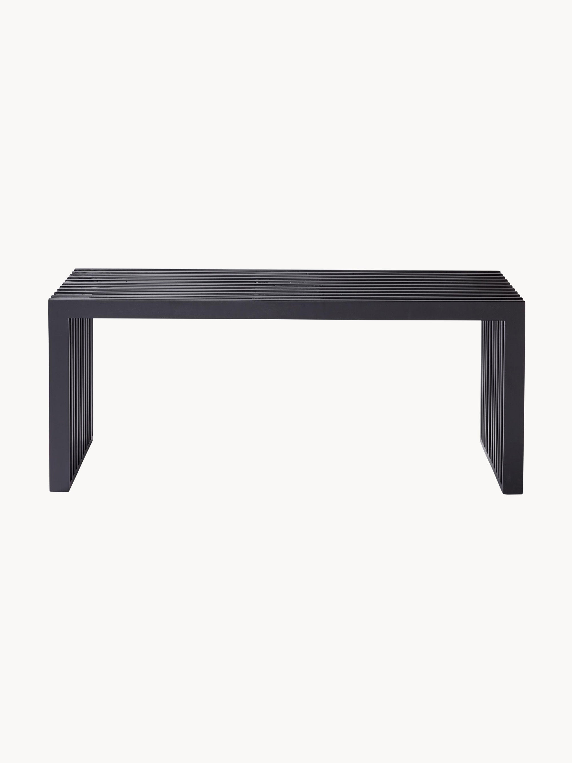 Rib Minimalist Tasarım Siyah Lake Maun Ağacı Bank 104 Cm
