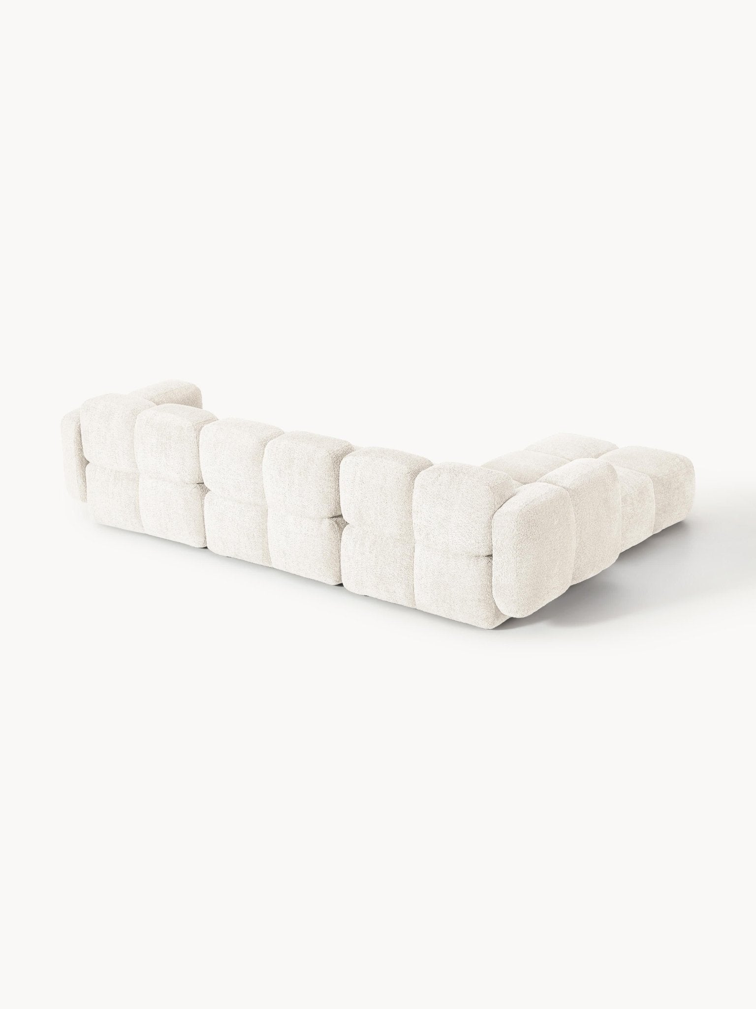 Tayla Modüler 4'Lü Koltuk Seti Ve Puf Teddy Bouclé