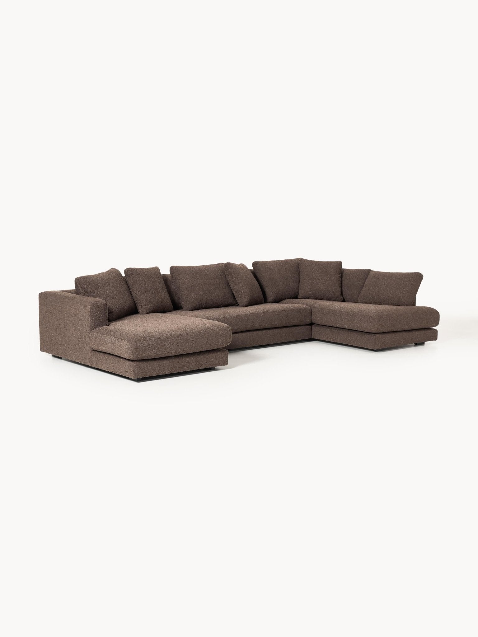Tribeca Bouclé U-Tipi Koltuk 356Cm Modern Lüks Salon Mobilyası