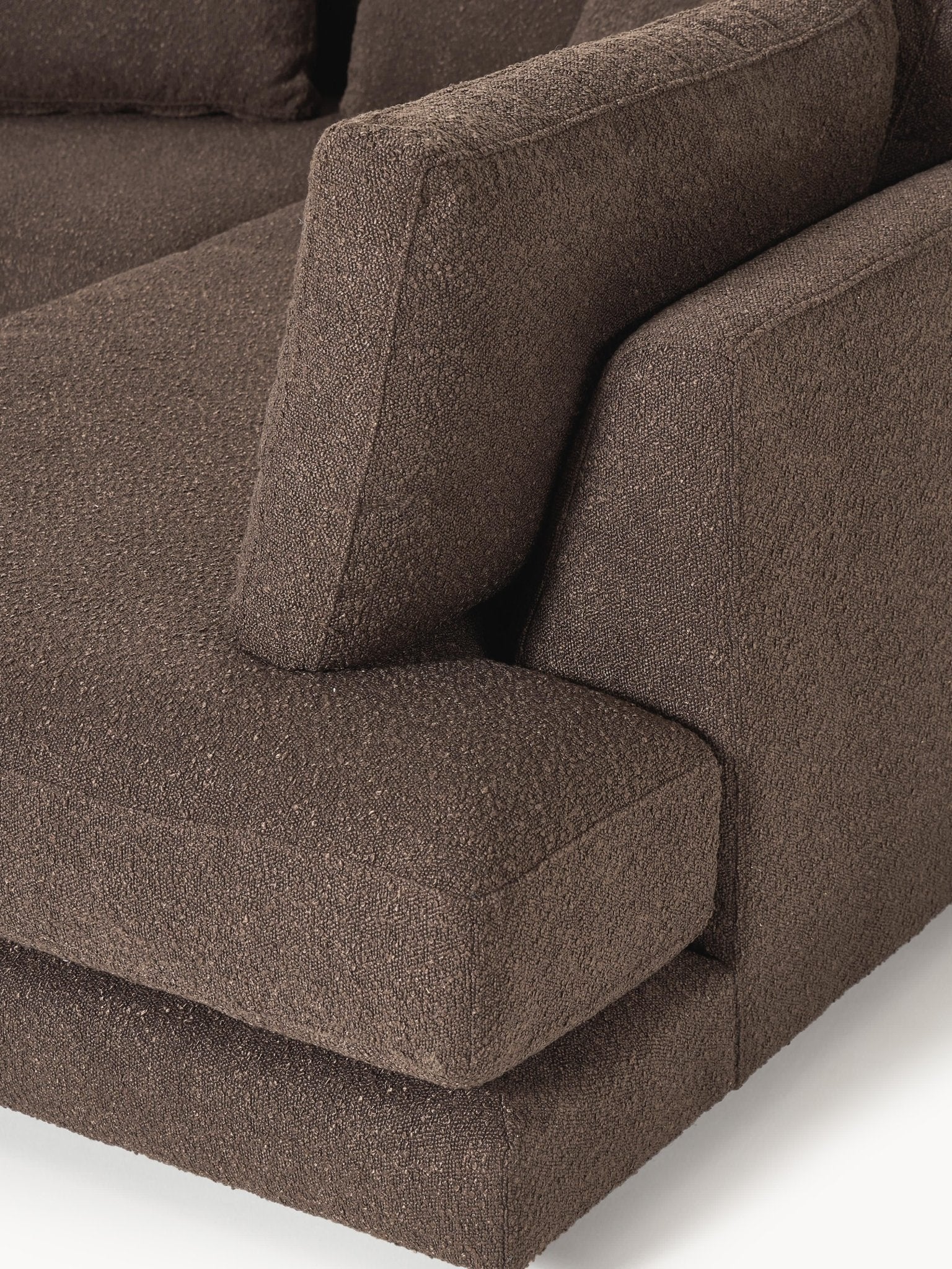 Tribeca Bouclé U-Tipi Koltuk 356Cm Modern Lüks Salon Mobilyası