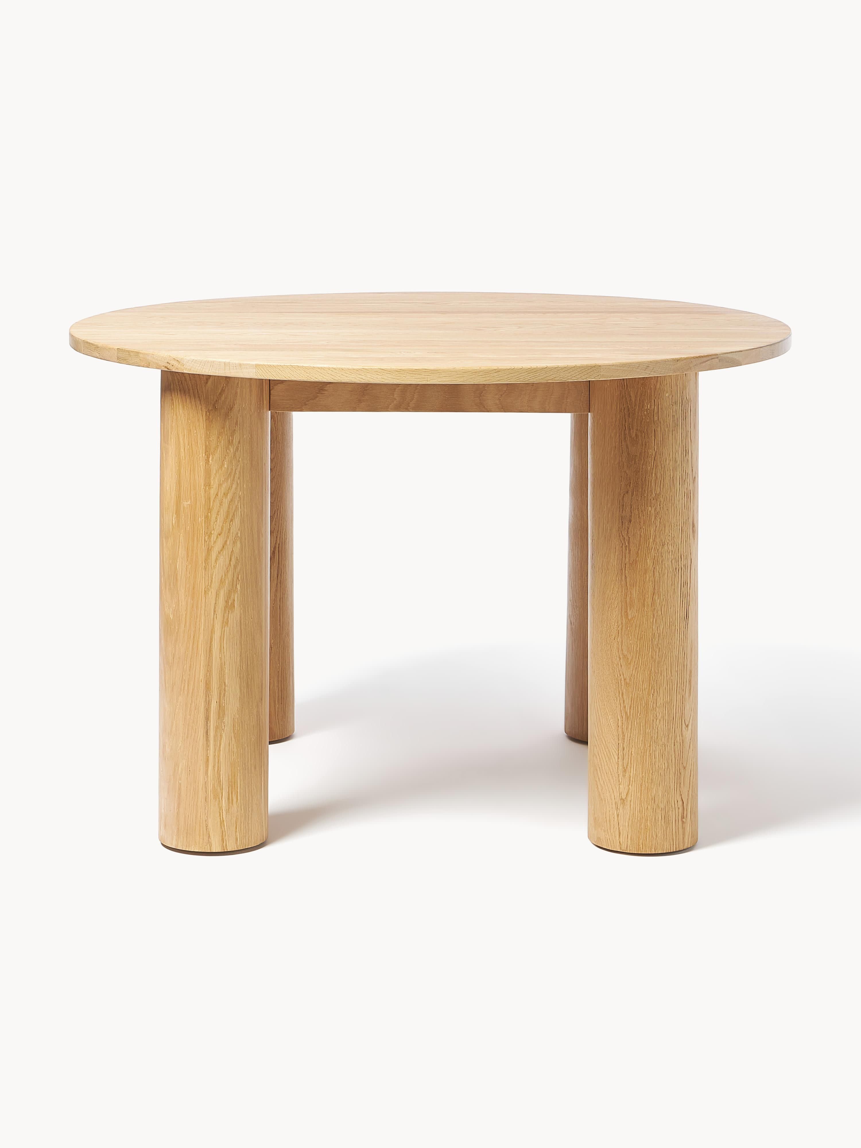 Velotti Yuvarlak Meşe Yemek Masası 120 Cm