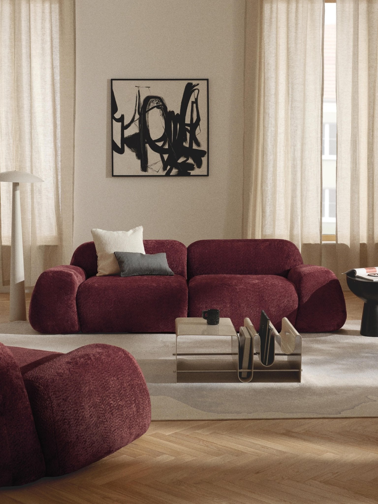 Wolke Modüler Teddy Bukle Koltuk Ile Modern Ve Konforlu Yaşam Alanları