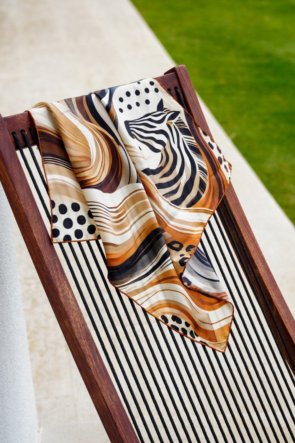 Wild Duality %100 İpek Fular - 2