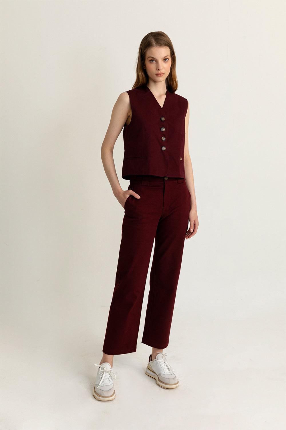 Ventotto Store-Paula Pantolon-Kumaş Pantolon-1-Milagron.com