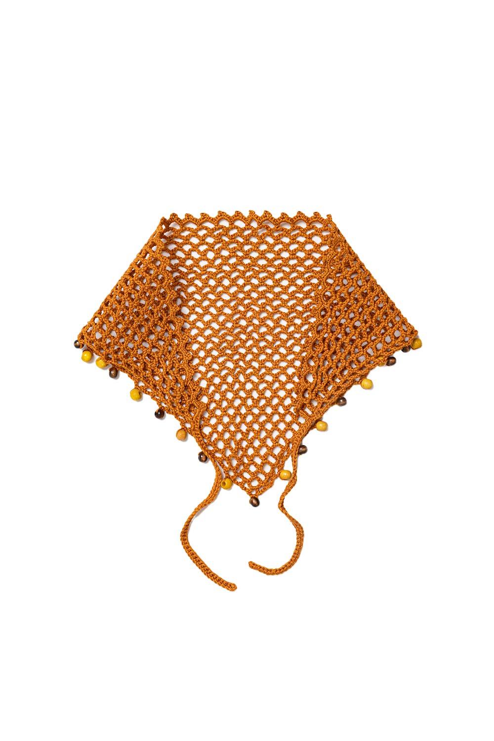 Ventotto Store-Ventotto Bandana in Orange-Saç Aksesuarı-2-Milagron.com