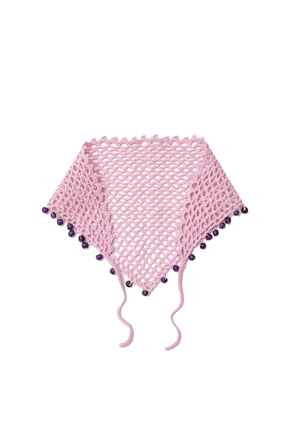 Ventotto Store-Ventotto Bandana in Pink-Saç Aksesuarı-2-Milagron.com