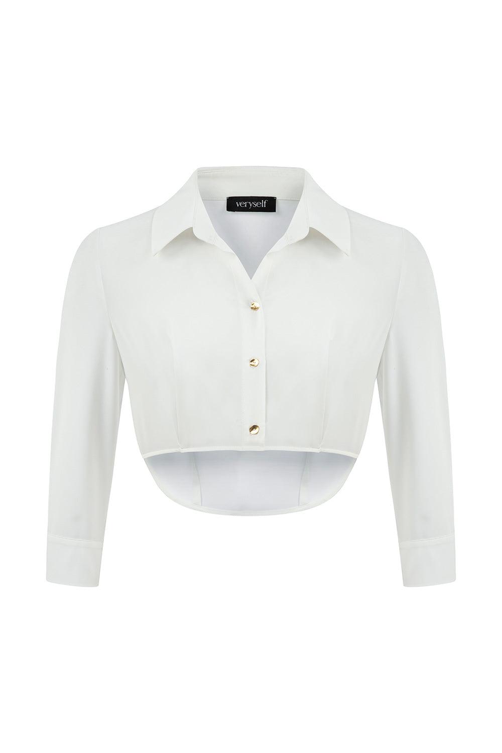 Veryself-Blair Crop Shirt-Gömlek-1-Milagron.com