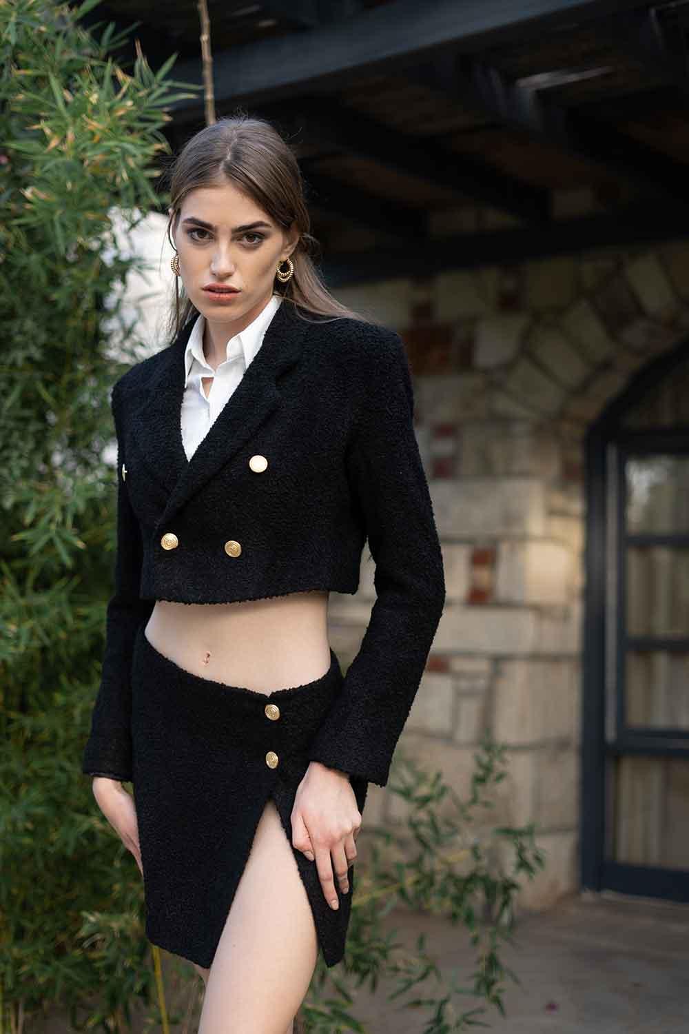 Veryself-Blair Crop Shirt-Gömlek-4-Milagron.com