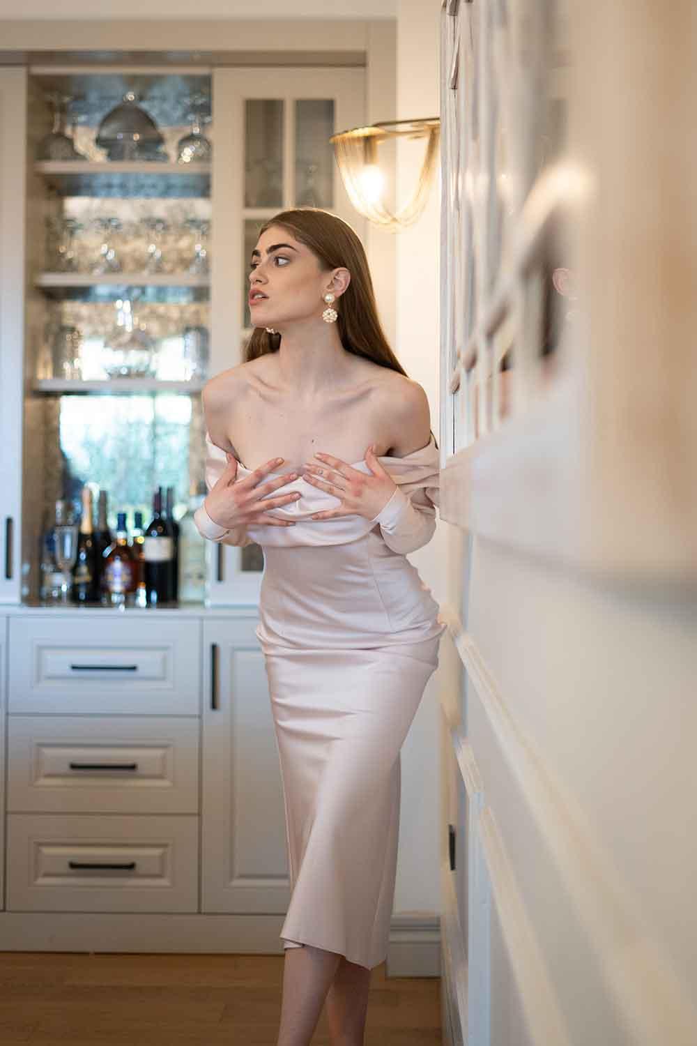 Veryself-Classy Revenge - Pastel Pink-Elbise-6-Milagron.com