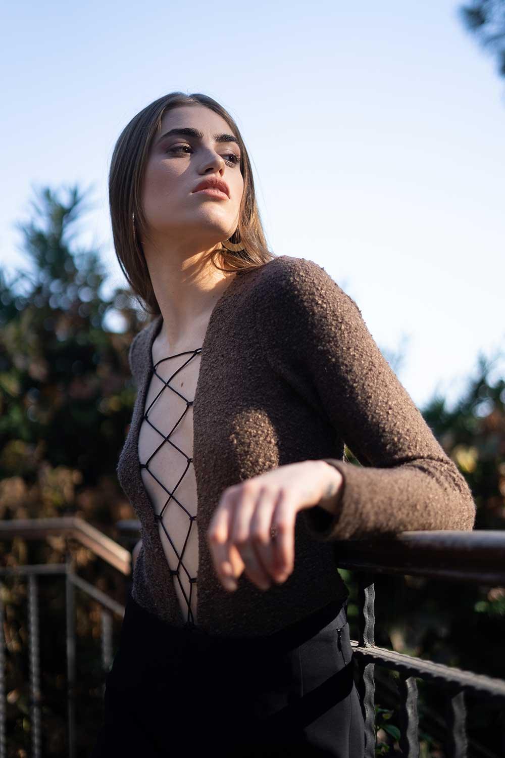 Veryself-Tuscan Bodysuit - Kahverengi-Top-3-Milagron.com