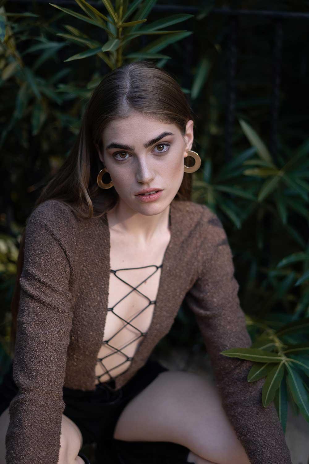 Veryself-Tuscan Bodysuit - Kahverengi-Top-8-Milagron.com