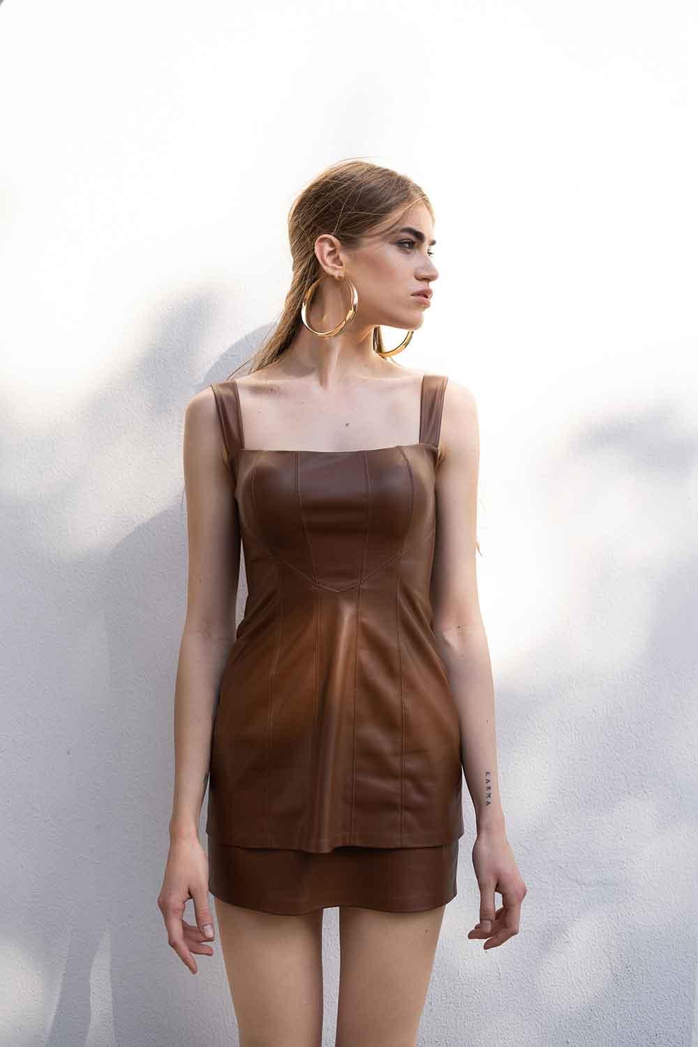 Veryself-Western Fitted Dress-Elbise-7-Milagron.com