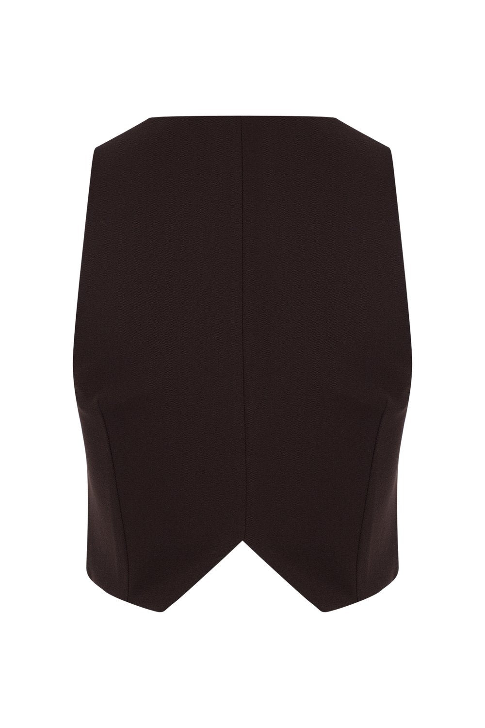 Vifafi-Acı Kahve Gabardin Yelek-Yelek-2-Milagron.com