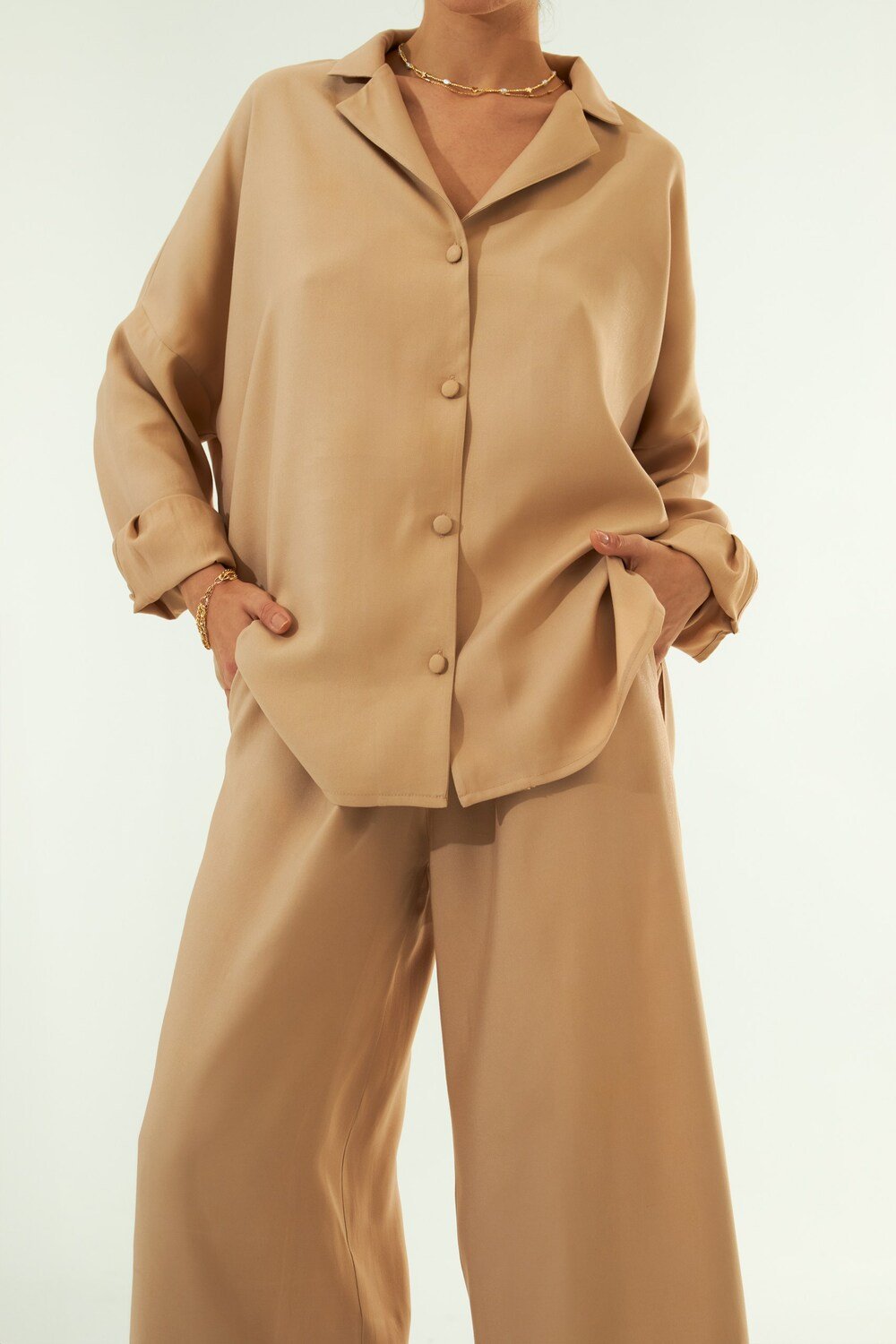 Vifafi-Sahara Oversize Gömlek-Gömlek-1-Milagron.com