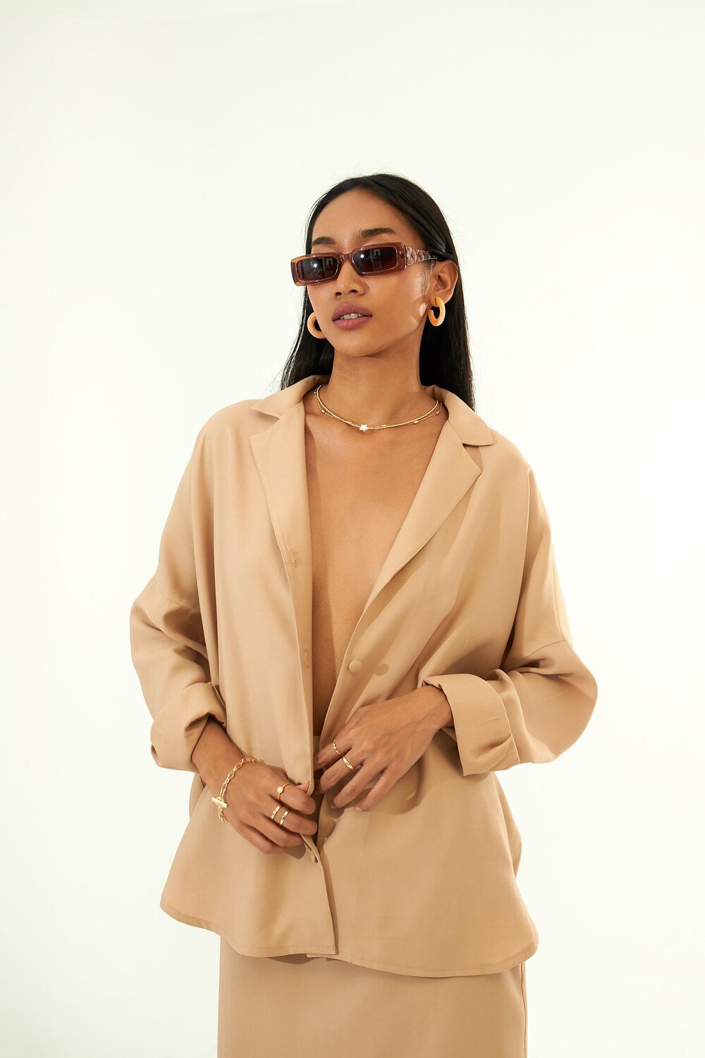 Vifafi-Sahara Oversize Gömlek-Gömlek-6-Milagron.com