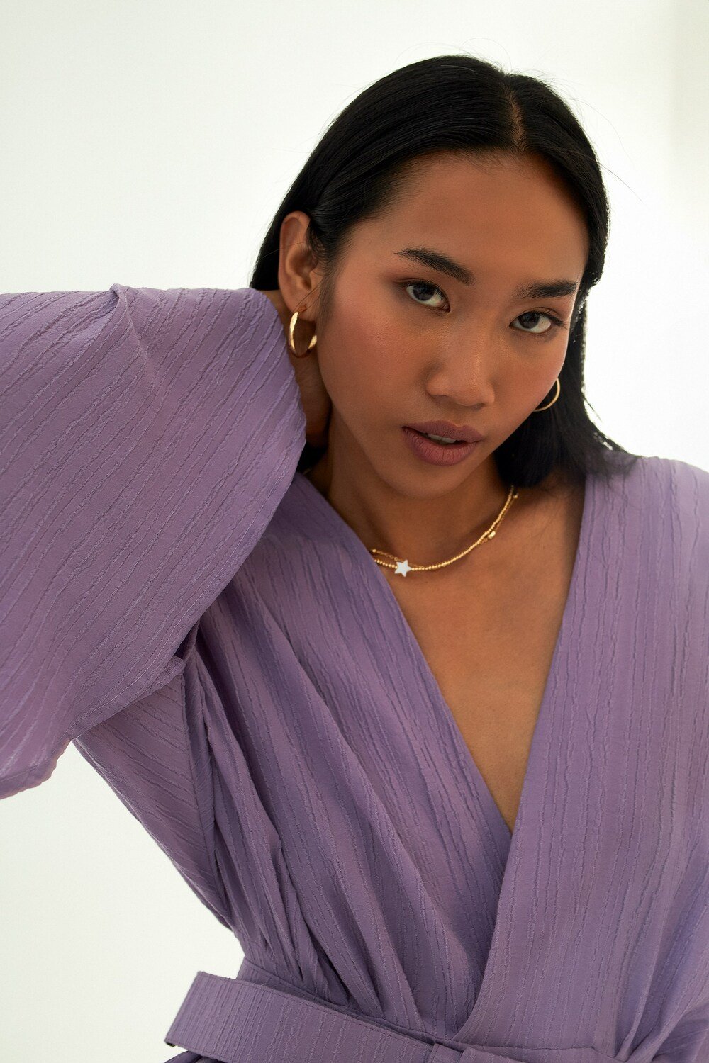 Vifafi-Viola Lila Elbise-Elbise-3-Milagron.com