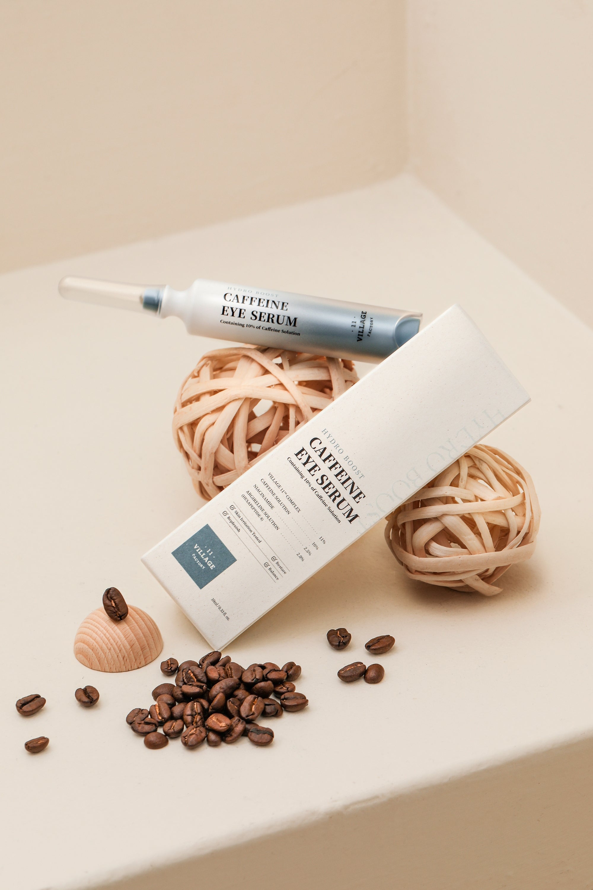 Village 11 Factory-Hydro Boost Caffeine Eye Serum Göz Altı Torbaları & Morluklar Soğuk Metal Başlıklı Kafein Göz Serumu-Göz Kremi-2-Milagron.com