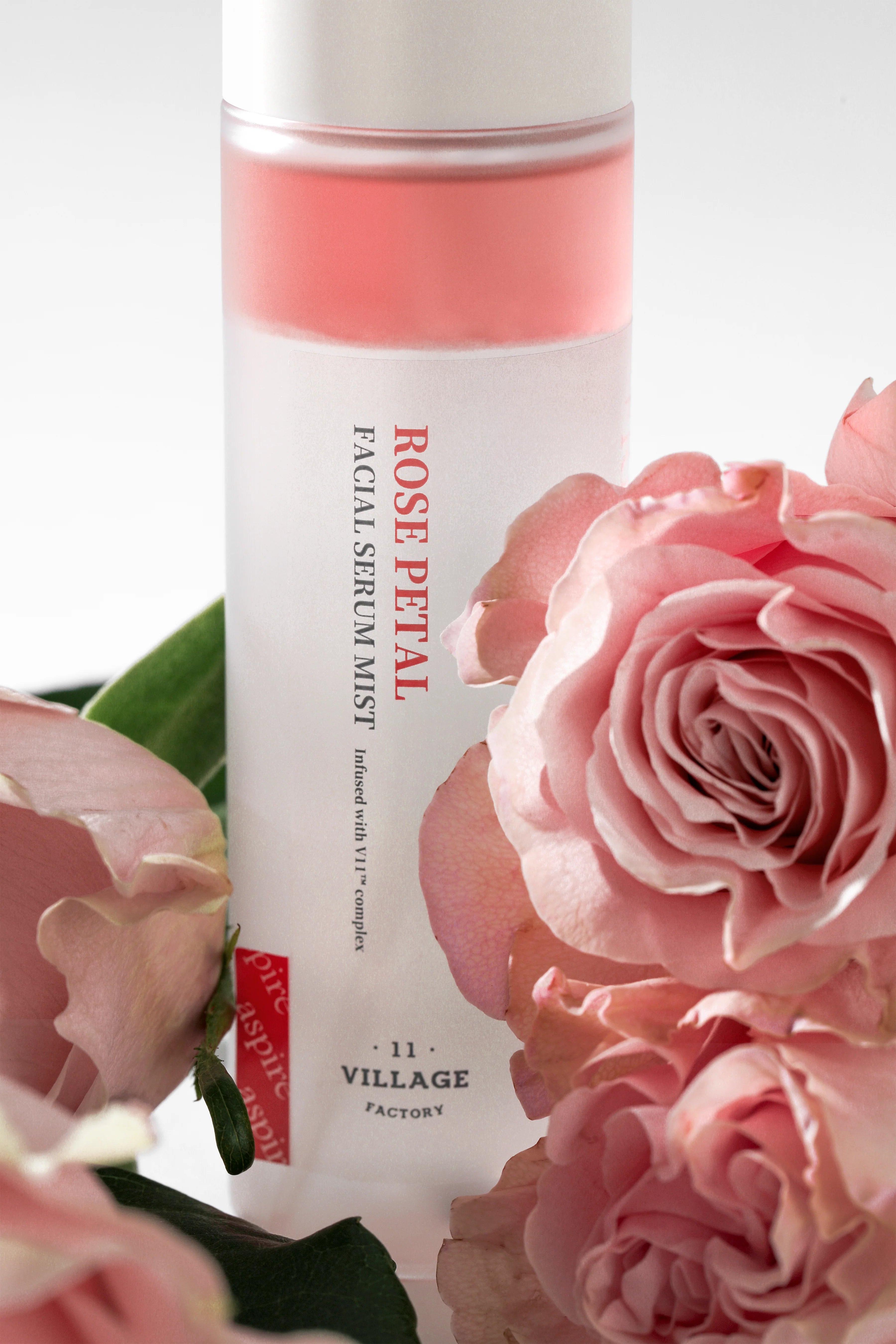 Village 11 Factory-Village 11 Factory Fresh Dewy Rose Petal Facial Serum Mist 100ml Anti Aging & Antioksidan Vegan Serum Mist-Yüz Serumu-2-Milagron.com