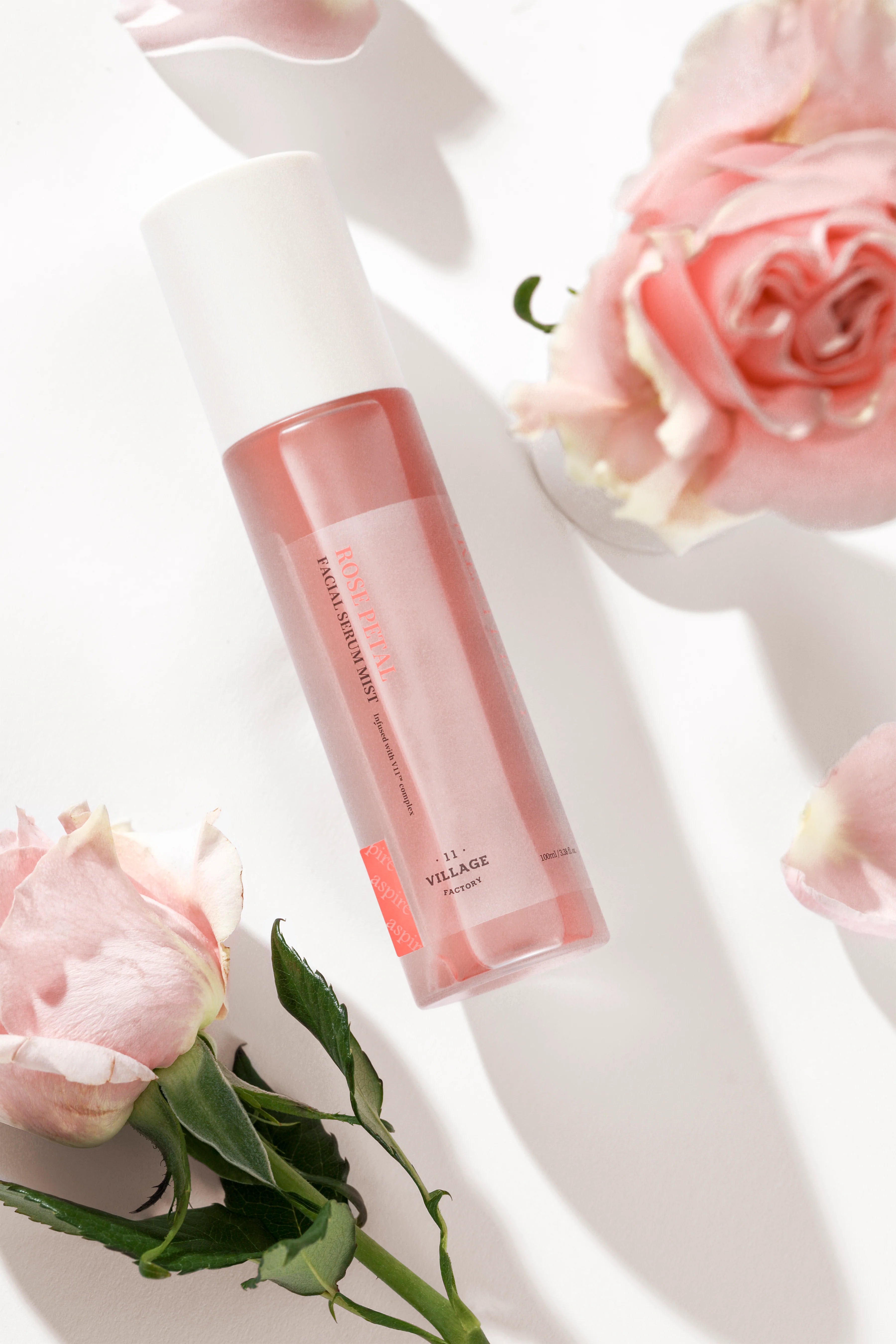 Village 11 Factory-Village 11 Factory Fresh Dewy Rose Petal Facial Serum Mist 100ml Anti Aging & Antioksidan Vegan Serum Mist-Yüz Serumu-6-Milagron.com