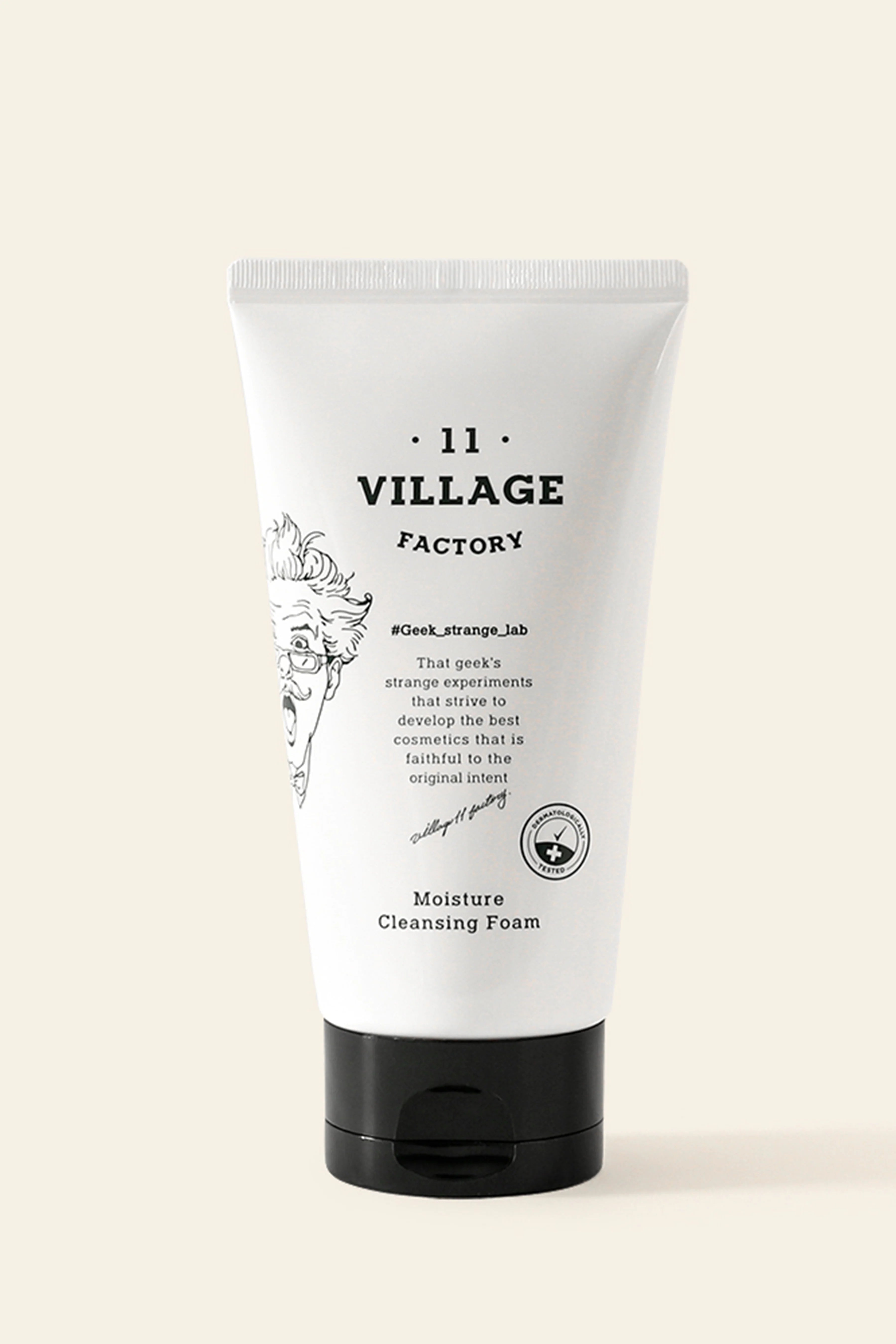 Village 11 Factory-Village 11 Factory Moisture Cleansing Foam 150ml Cica & Kalp Yaprağı Temizleyici Köpük-Yüz Temizleme Köpüğü-2-Milagron.com