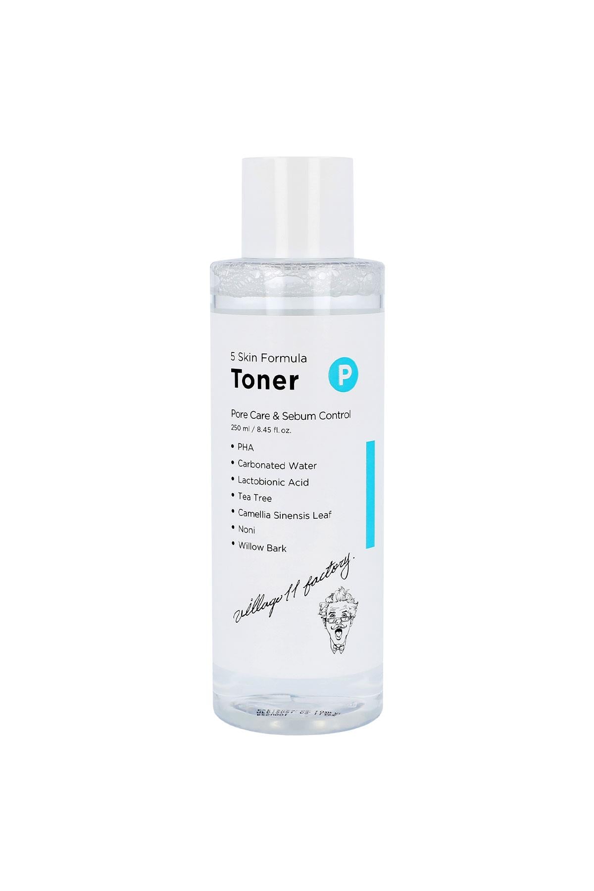 Village 11 Factory-Village 11 Factory P Skin Formula Toner 250ml Gözenek & Sebum Arındırıcı Tonik-Tonik-1-Milagron.com