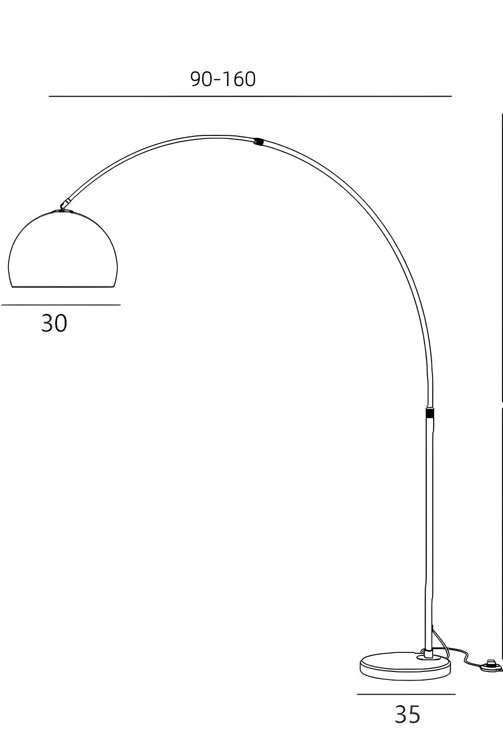 Deve Boynu Pleksi Başlık Lambader - 7