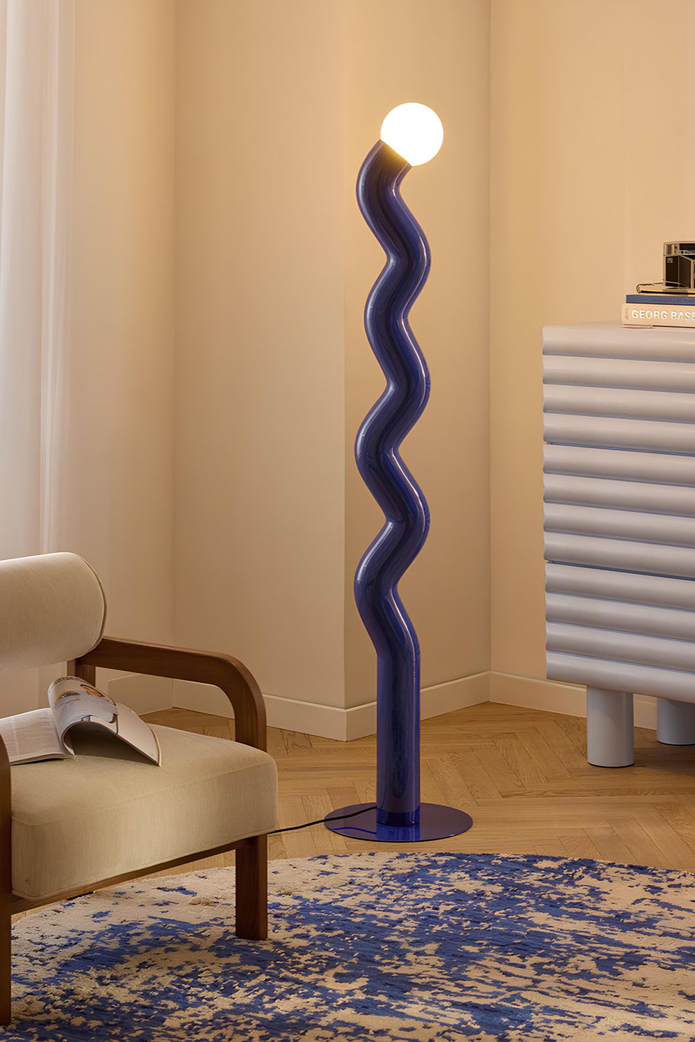 Modern Tasarım Renkli Pipet Lambader - 18