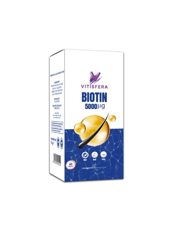Vitisfera-Biotin 5000-Gıda Takviyeleri-1-Milagron.com