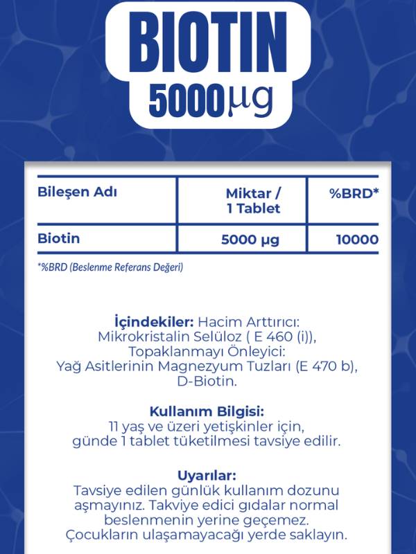 Vitisfera-Biotin 5000-Gıda Takviyeleri-4-Milagron.com