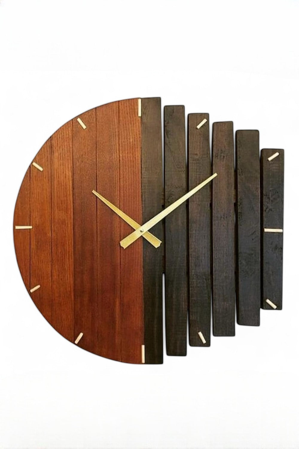 Vune Concept-Aida Endüstriyel Tasarım Ahşap Duvar Saati-Duvar Saati-5-Milagron.com