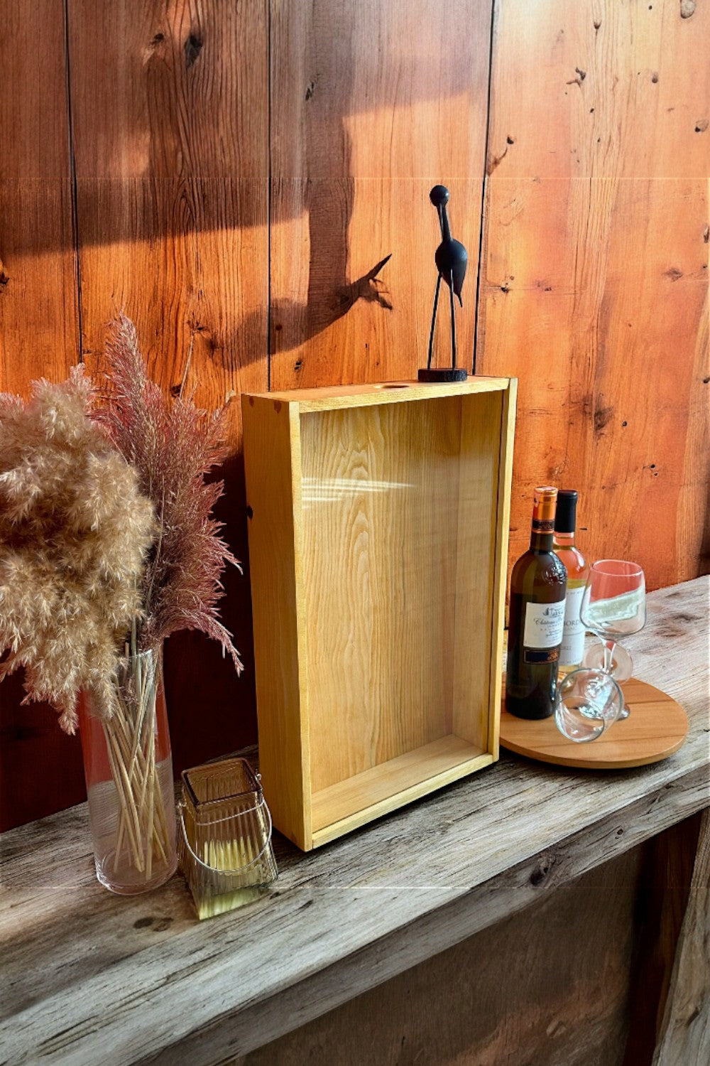 Vune Concept-El Yapımı Ahşap Şarap Mantarı Koleksiyon Kumbarası-Kumbara-3-Milagron.com