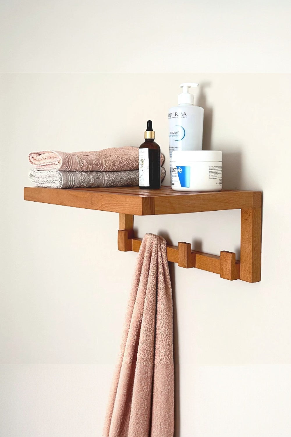 Vune Concept-El Yapımı Çok Amaçlı Ahşap Raf Ve Askı-Duvar Rafı-1-Milagron.com