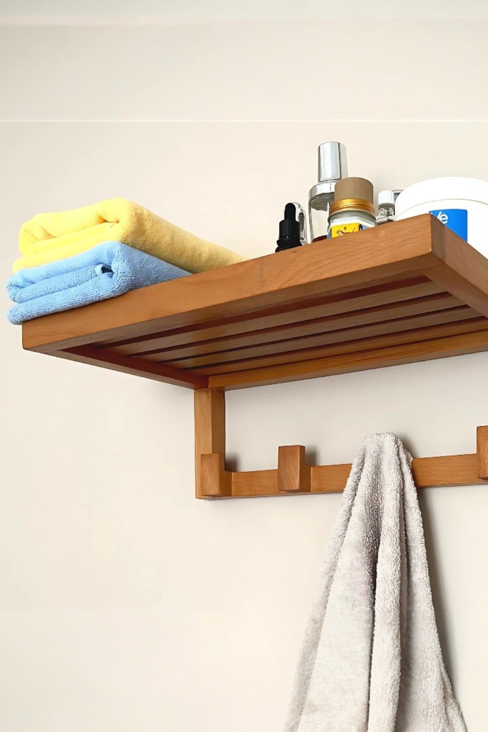 Vune Concept-El Yapımı Çok Amaçlı Ahşap Raf Ve Askı-Duvar Rafı-4-Milagron.com