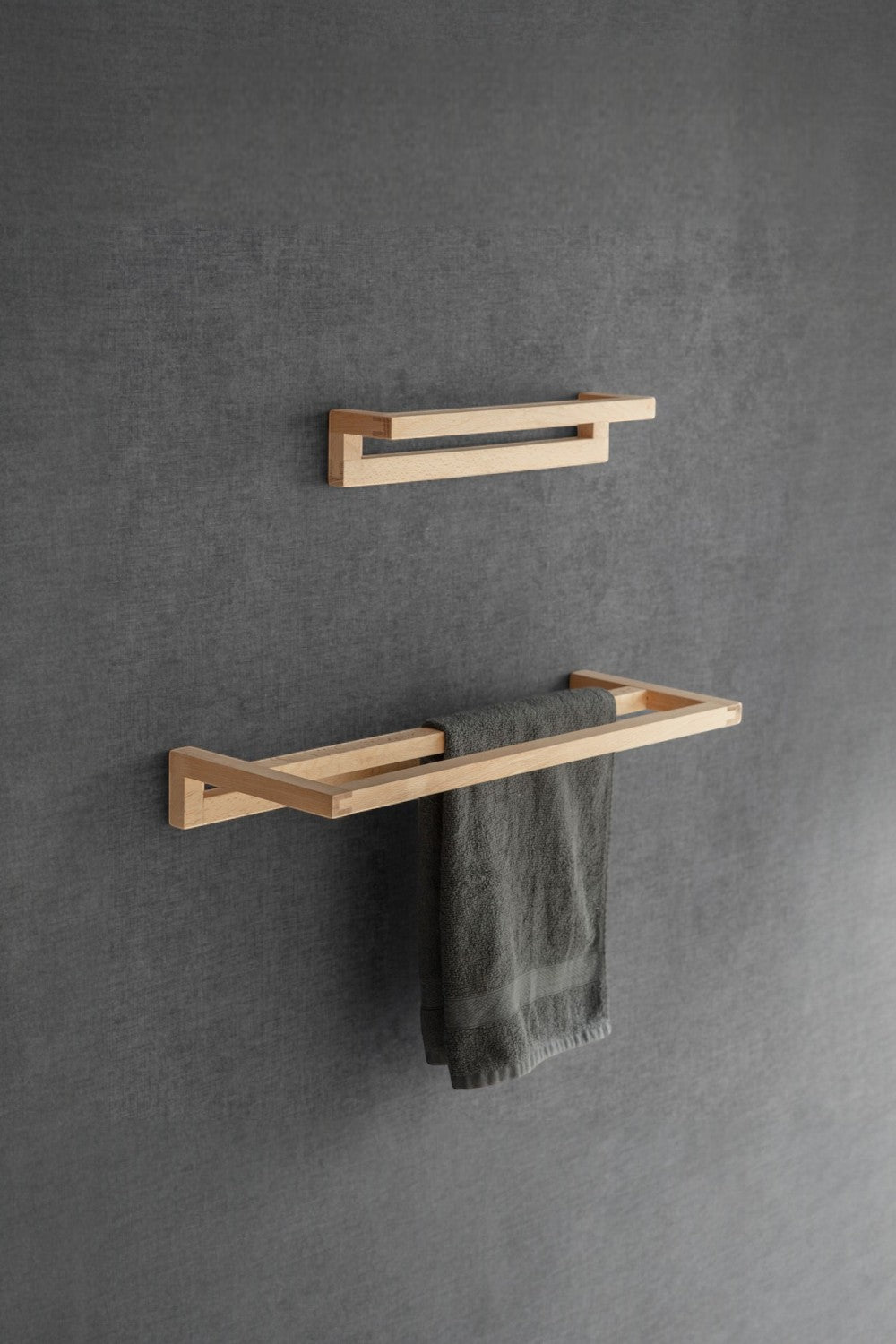 Vune Concept-Grove El Yapımı Ahşap Havluluk - İkili-Banyo Düzenleyicileri-3-Milagron.com