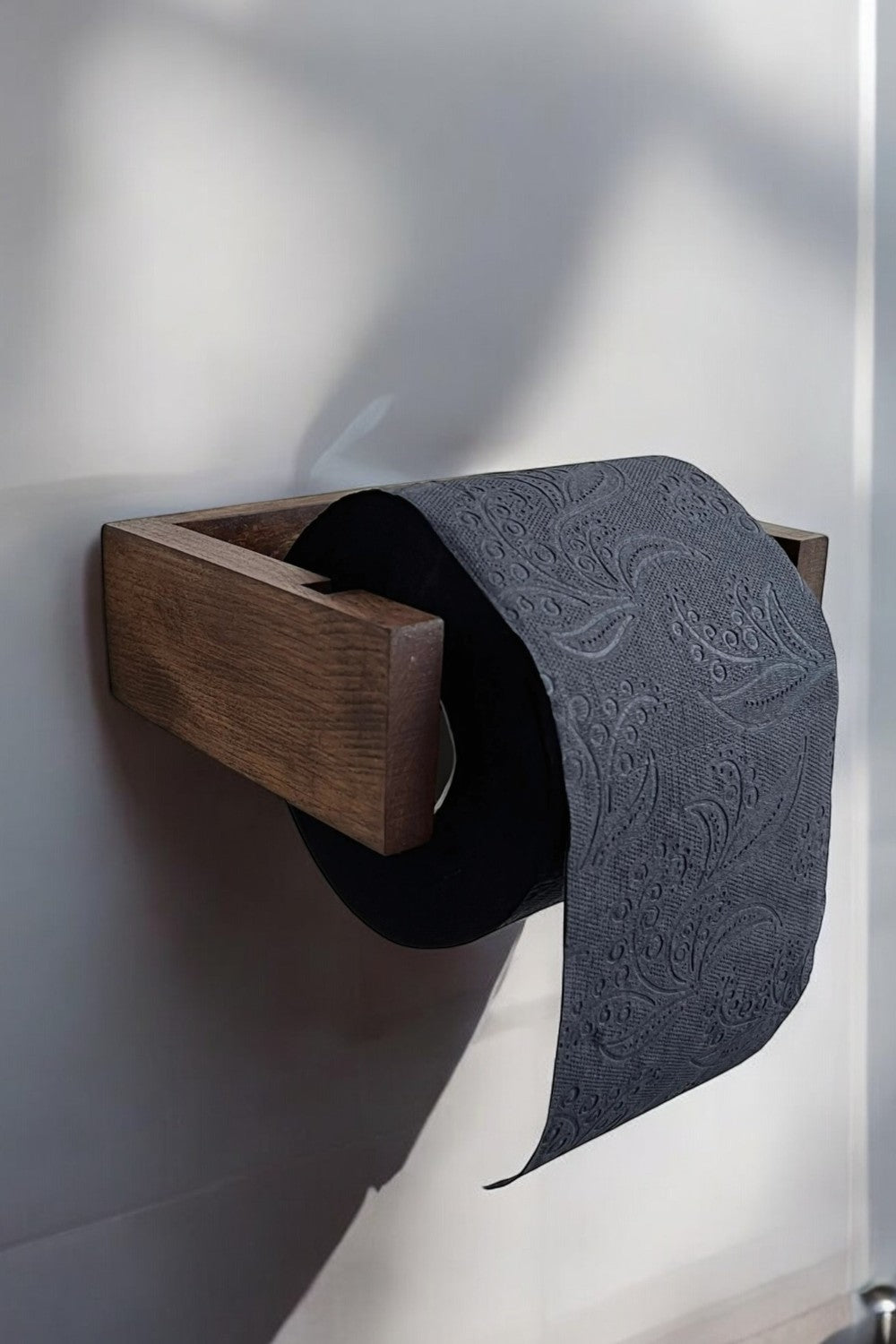 Vune Concept-Masif Ahşap Tuvalet Kağıdı Standı-Banyo Düzenleyicileri-2-Milagron.com