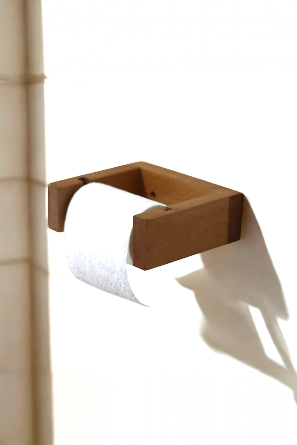 Vune Concept-Masif Ahşap Tuvalet Kağıdı Standı-Banyo Düzenleyicileri-3-Milagron.com
