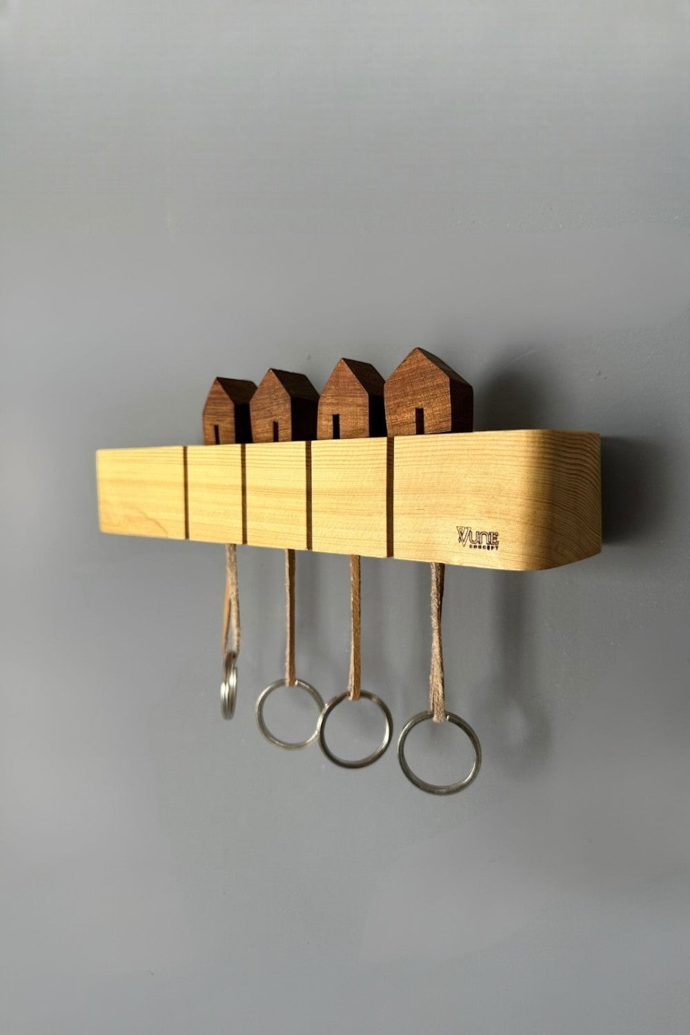 Vune Concept-Merla El Yapımı Ahşap Anahtarlık-Duvar Rafı-3-Milagron.com