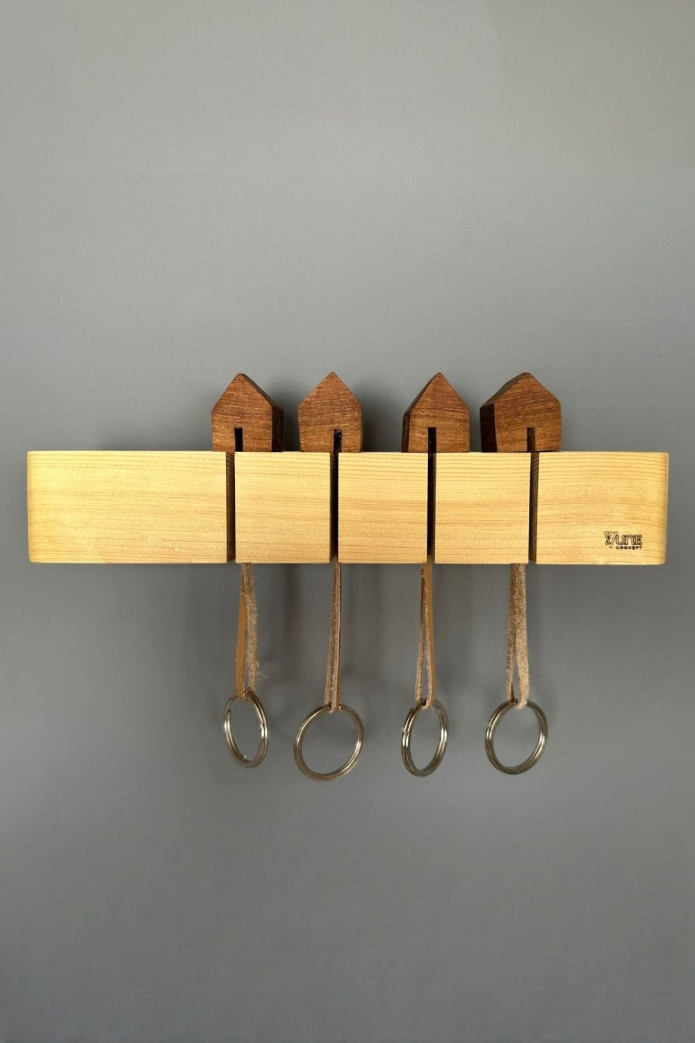 Vune Concept-Merla El Yapımı Ahşap Anahtarlık-Duvar Rafı-5-Milagron.com