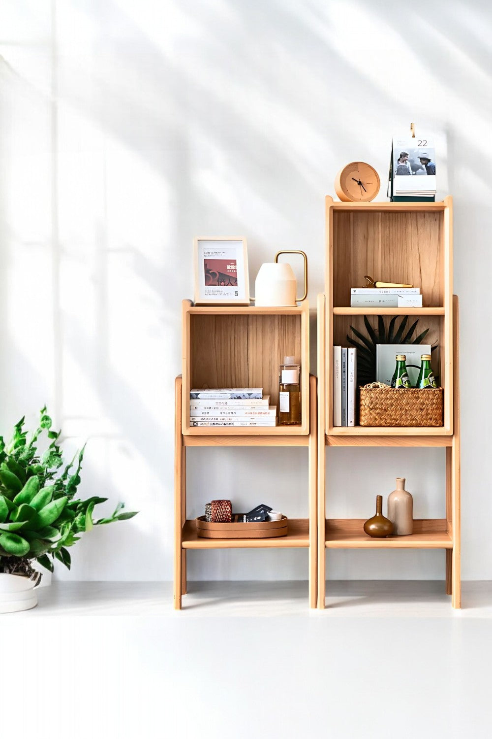 Vune Concept-Sine El Yapımı Ahşap Raf Ünitesi - Medium-Kitaplık-10-Milagron.com