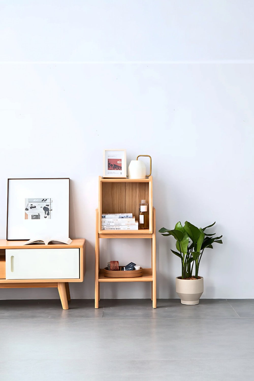 Vune Concept-Sine El Yapımı Ahşap Raf Ünitesi - Small-Kitaplık-2-Milagron.com