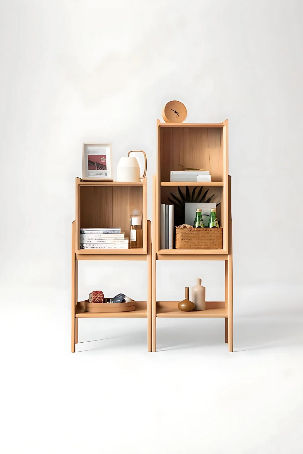 Vune Concept-Sine El Yapımı Ahşap Raf Ünitesi - Small-Kitaplık-9-Milagron.com