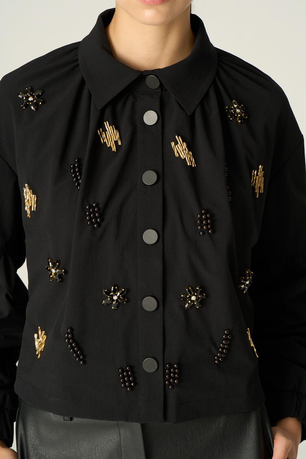 Vuu-Nakışlı Bomber Ceket-Ceket-1-Milagron.com