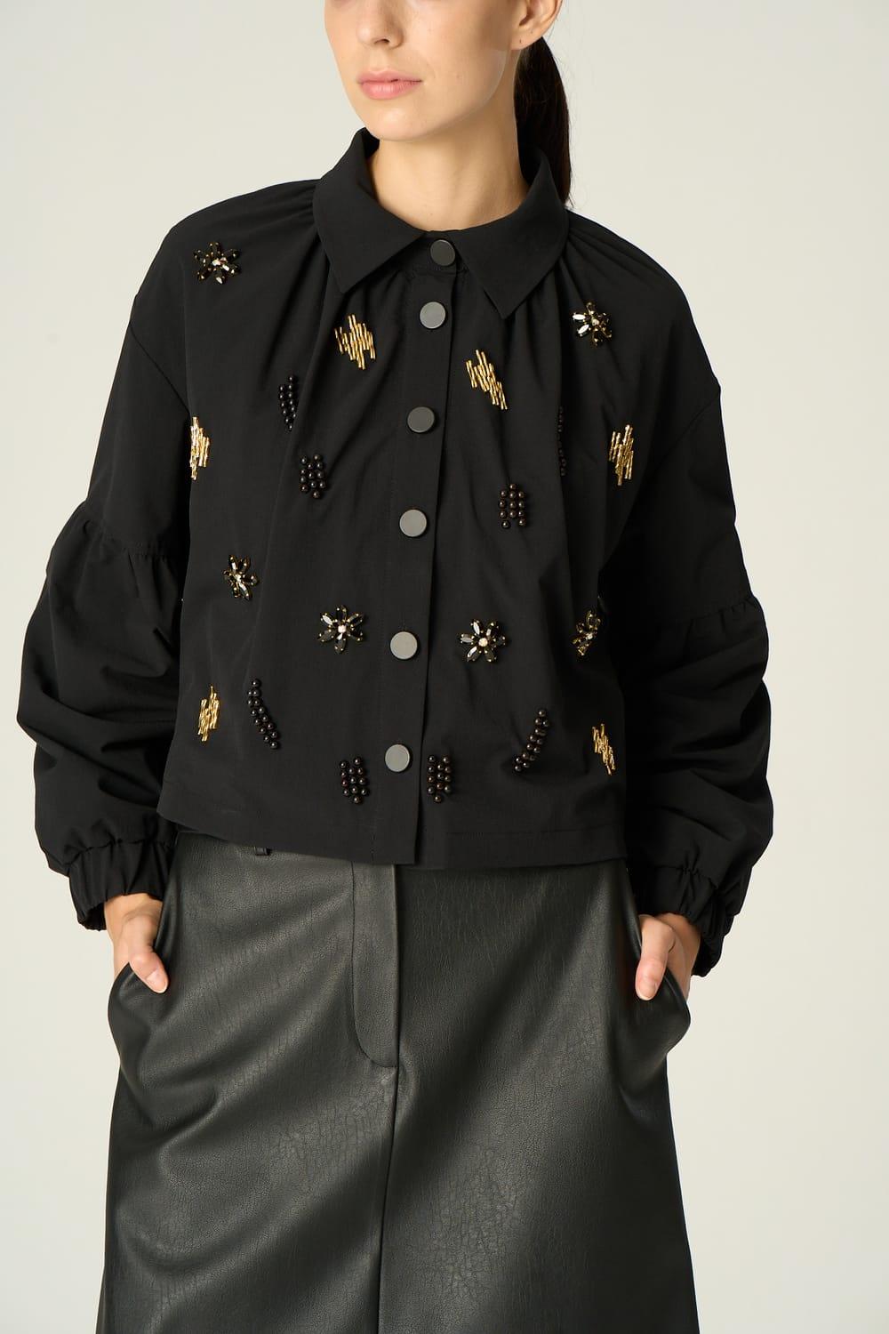 Vuu-Nakışlı Bomber Ceket-Ceket-3-Milagron.com