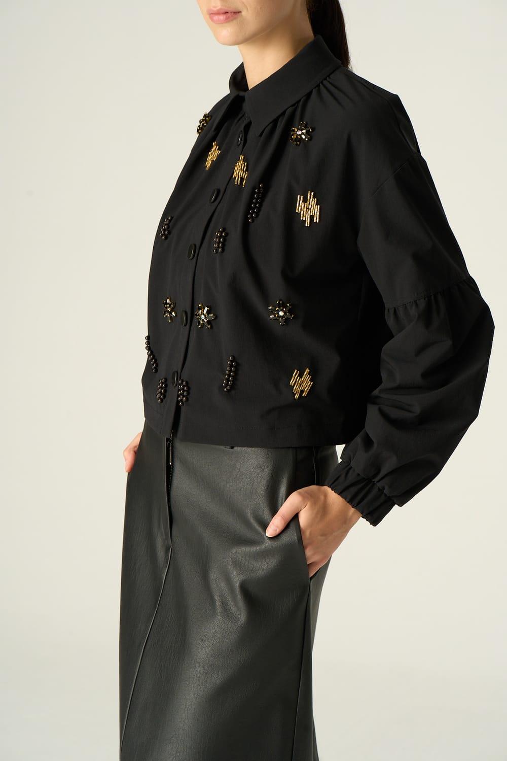 Vuu-Nakışlı Bomber Ceket-Ceket-4-Milagron.com