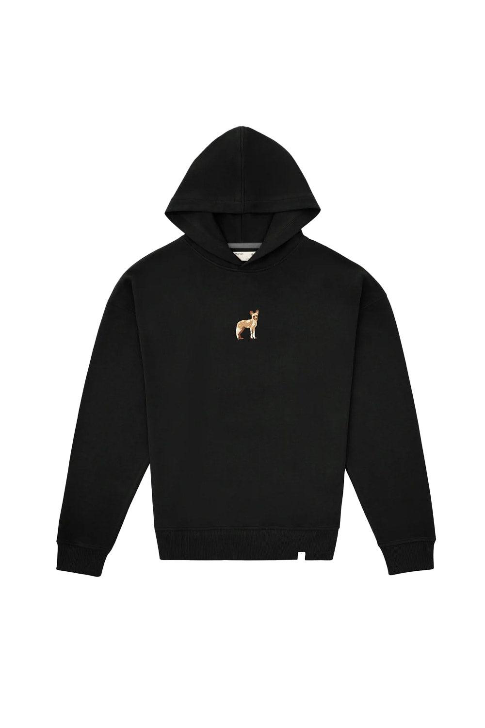 WWF Market-Afrika Yaban Köpeği Hoodie - Siyah-Sweatshirts & Hoodies-1-Milagron.com