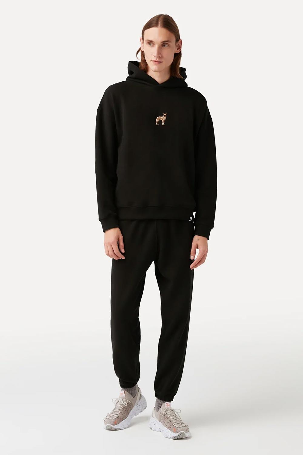 WWF Market-Afrika Yaban Köpeği Hoodie - Siyah-Sweatshirts & Hoodies-5-Milagron.com