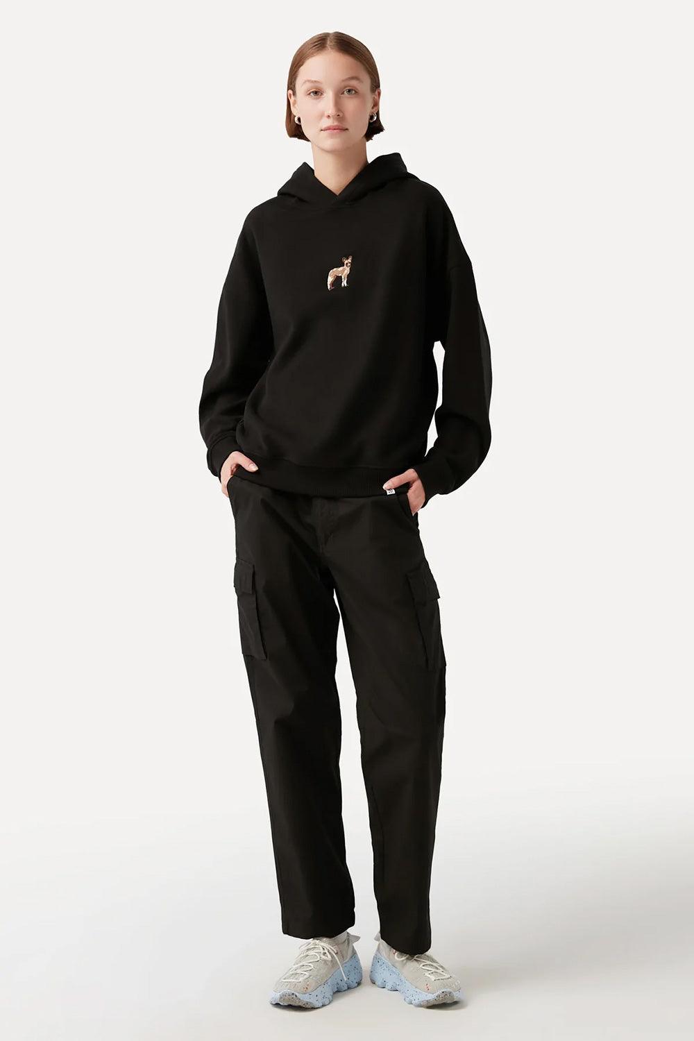 WWF Market-Afrika Yaban Köpeği Hoodie - Siyah-Sweatshirts & Hoodies-7-Milagron.com