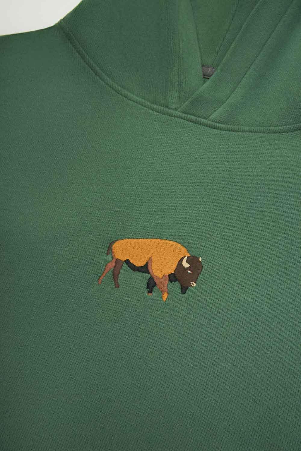 WWF Market-Bizon Hoodie - Su Yeşili-Sweatshirts & Hoodies-2-Milagron.com